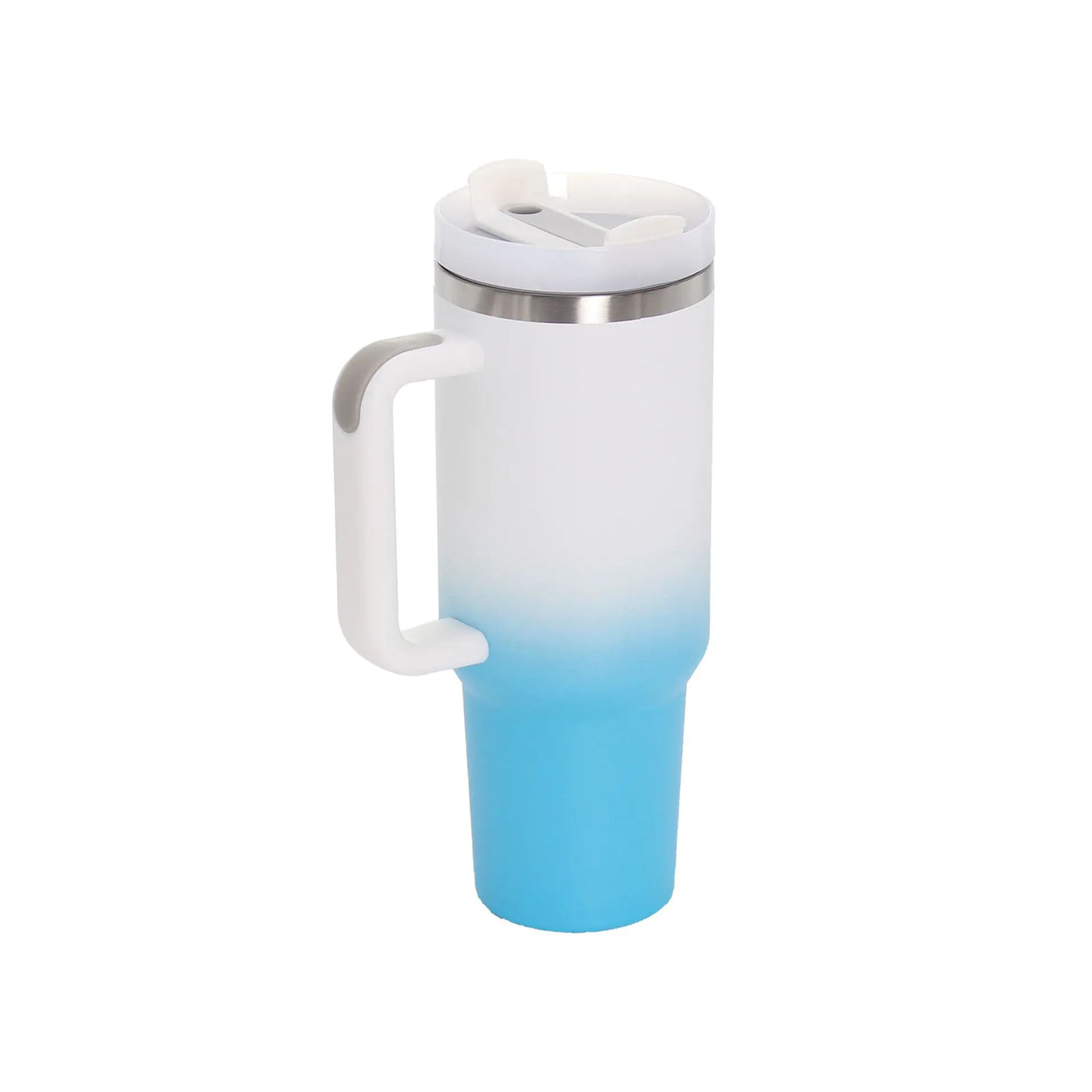 40oz Stainless Steel Travel Mug with Straw & Handle - Lunqara 