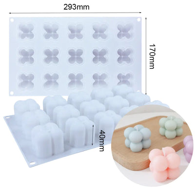 Silicone 3D Mousse Mold for French Baking and Candles