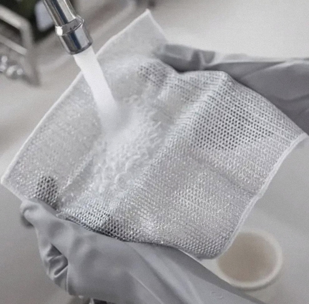 Steel Wire Ball Cloth Kitchen Cleaning Dishcloth