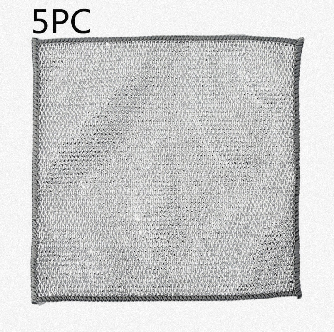 Steel Wire Ball Cloth Kitchen Cleaning Dishcloth