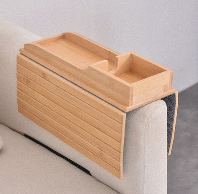 Bamboo Sofa Arm Rest Tray - Lunqara 