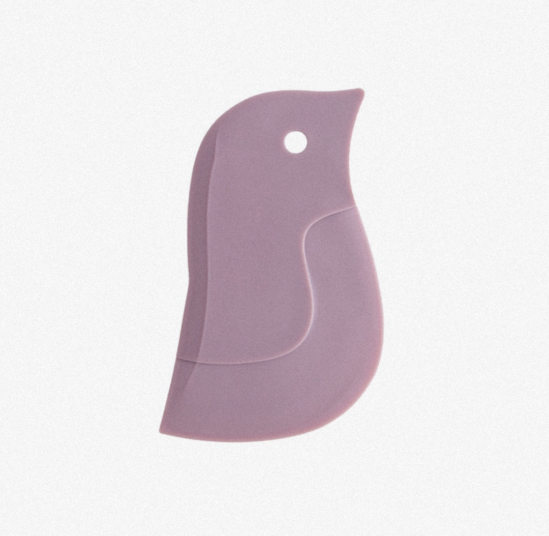 Cute Penguin Shape Baking Soft Blade Scraper Oil Dish Plate Scraping Kitchen Gadget Dirty Stains Cleaning Wiping Board