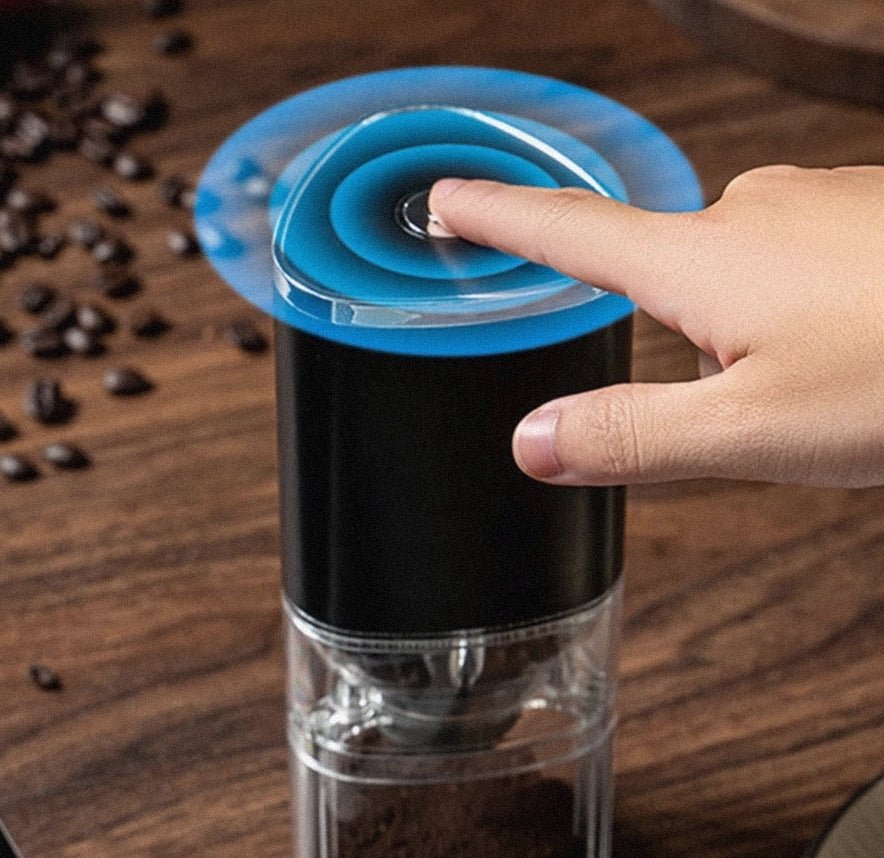 Electric Coffee Grinder Coffee Bean Grinder Cafe Automatic Portable USB Rechargeable Food Crusher For Drip Coffee - Lunqara