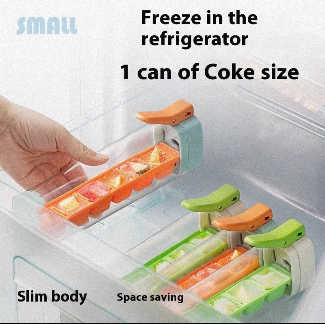Ice Cube Mold Household Ice Maker Food Grade Press Ice Tray Ice Cube Maker Ice Tray Mold With Storage Box - Lunqara