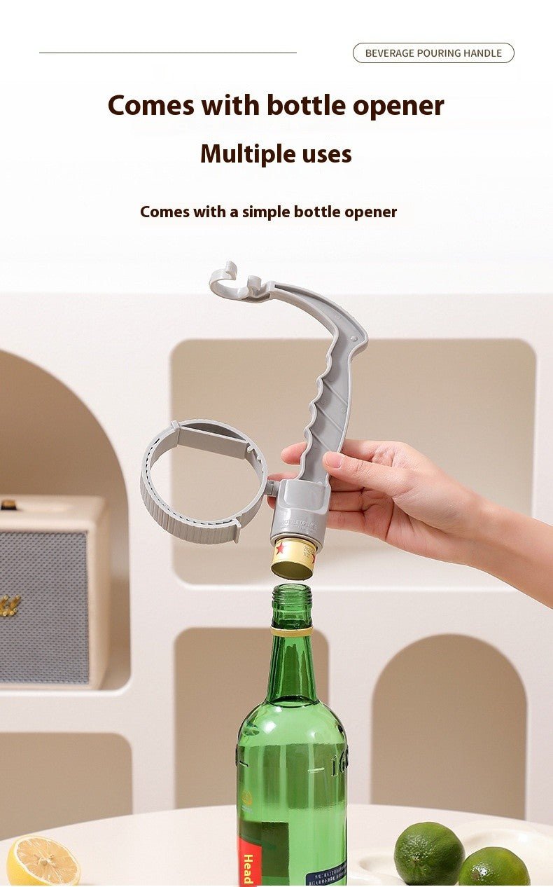 Beverage Bottle Handle Holder Adjustable Pouring Handle Organizer Multi - Use Oil Bottle Handle Holder - Lunqara