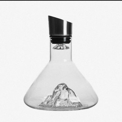 Hot - selling Iceberg Waterfall Wine Decanter Creative Transparent Lead - Free Crystal Glass Wine Dispenser Barware Quick Decanters - Lunqara