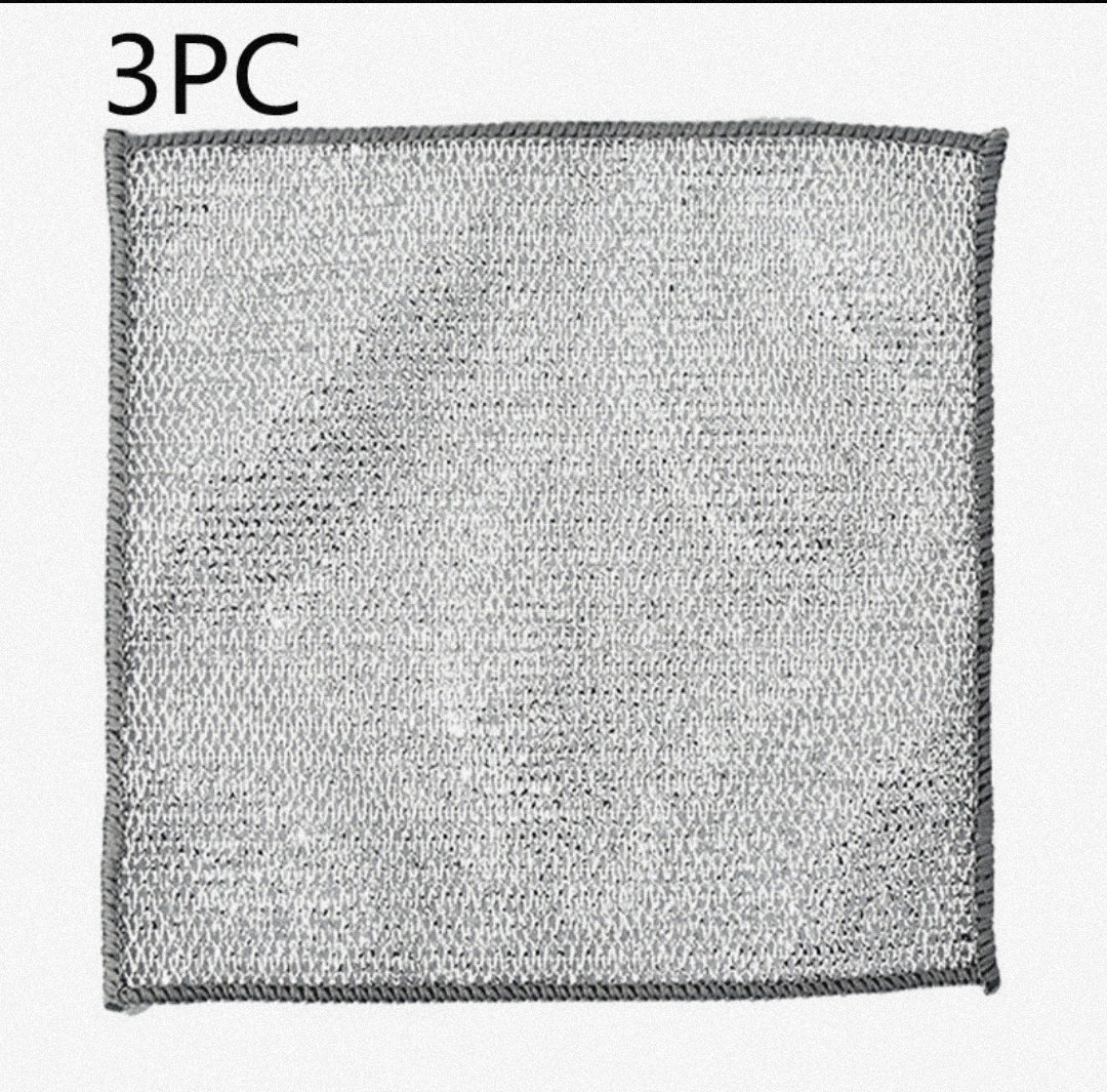 Steel Wire Ball Cloth Kitchen Cleaning Dishcloth