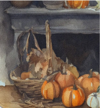 Australian Terrier Fall Kitchen Pumpkins Memory Foam Kitchen Mat - Lunqara 