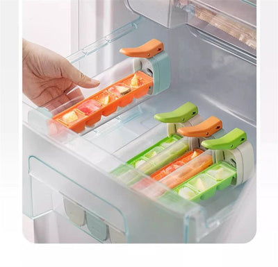 Ice Cube Mold Household Ice Maker Food Grade Press Ice Tray Ice Cube Maker Ice Tray Mold With Storage Box - Lunqara