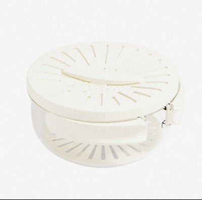 Fruit Drain Basket With Lid Vegetable Washing Bowl Foldable Handle Cleaning Colander Plastic Refrigerator Crisper Kitchen Box