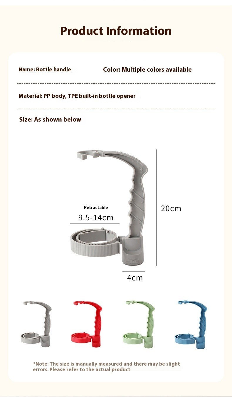 Beverage Bottle Handle Holder Adjustable Pouring Handle Organizer Multi - Use Oil Bottle Handle Holder - Lunqara