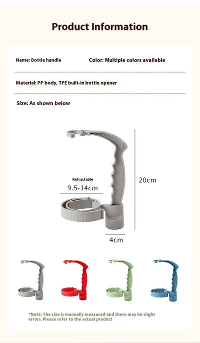 Beverage Bottle Handle Holder Adjustable Pouring Handle Organizer Multi - Use Oil Bottle Handle Holder - Lunqara