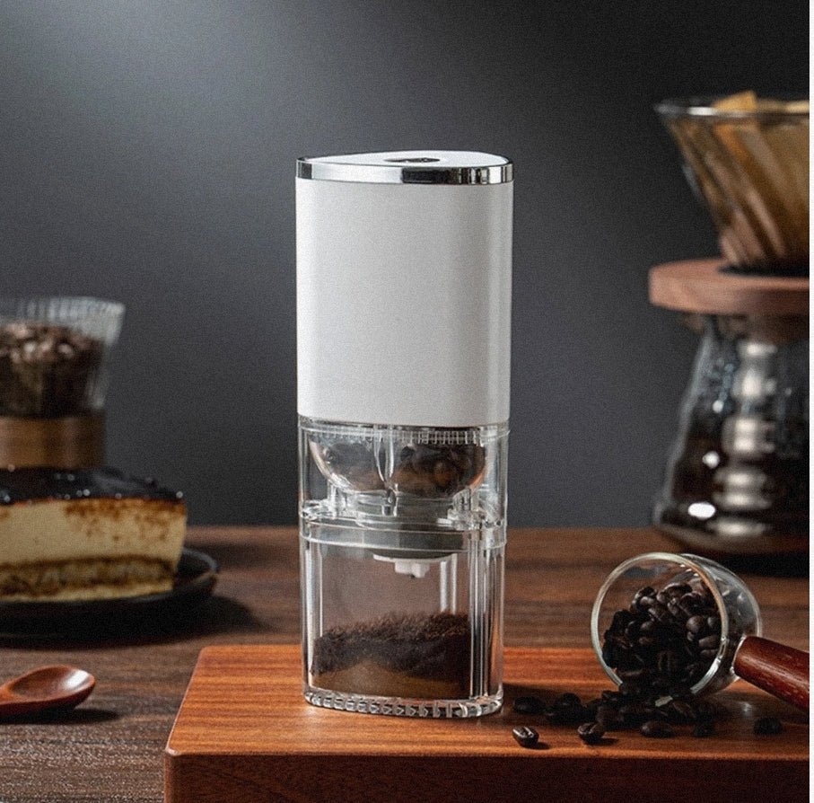 Electric Coffee Grinder Coffee Bean Grinder Cafe Automatic Portable USB Rechargeable Food Crusher For Drip Coffee - Lunqara