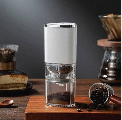 Electric Coffee Grinder Coffee Bean Grinder Cafe Automatic Portable USB Rechargeable Food Crusher For Drip Coffee - Lunqara