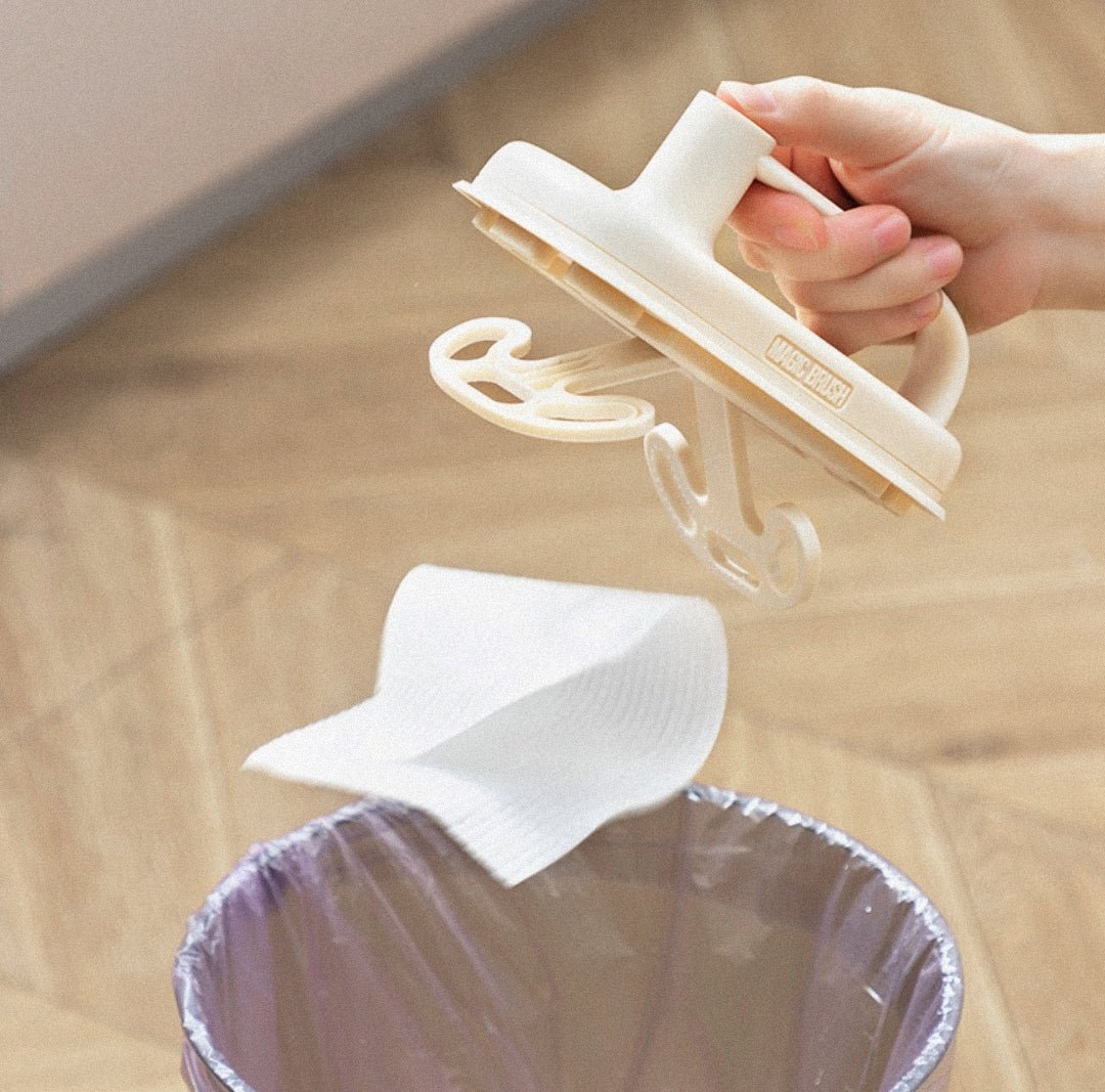 Kitchen Cleaning Magic Brush Glass Wall Cleaning Bath Brush Handle Cleaning Rag Ceramic Window Slot Clean Brush - Lunqara
