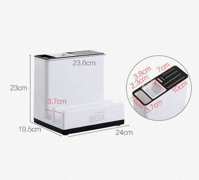 Tableware Storage Holders Kitchen Knife Plastic Storages Racks For Kitchen Convenience Cabinet Kitchen Gadgets - Lunqara 