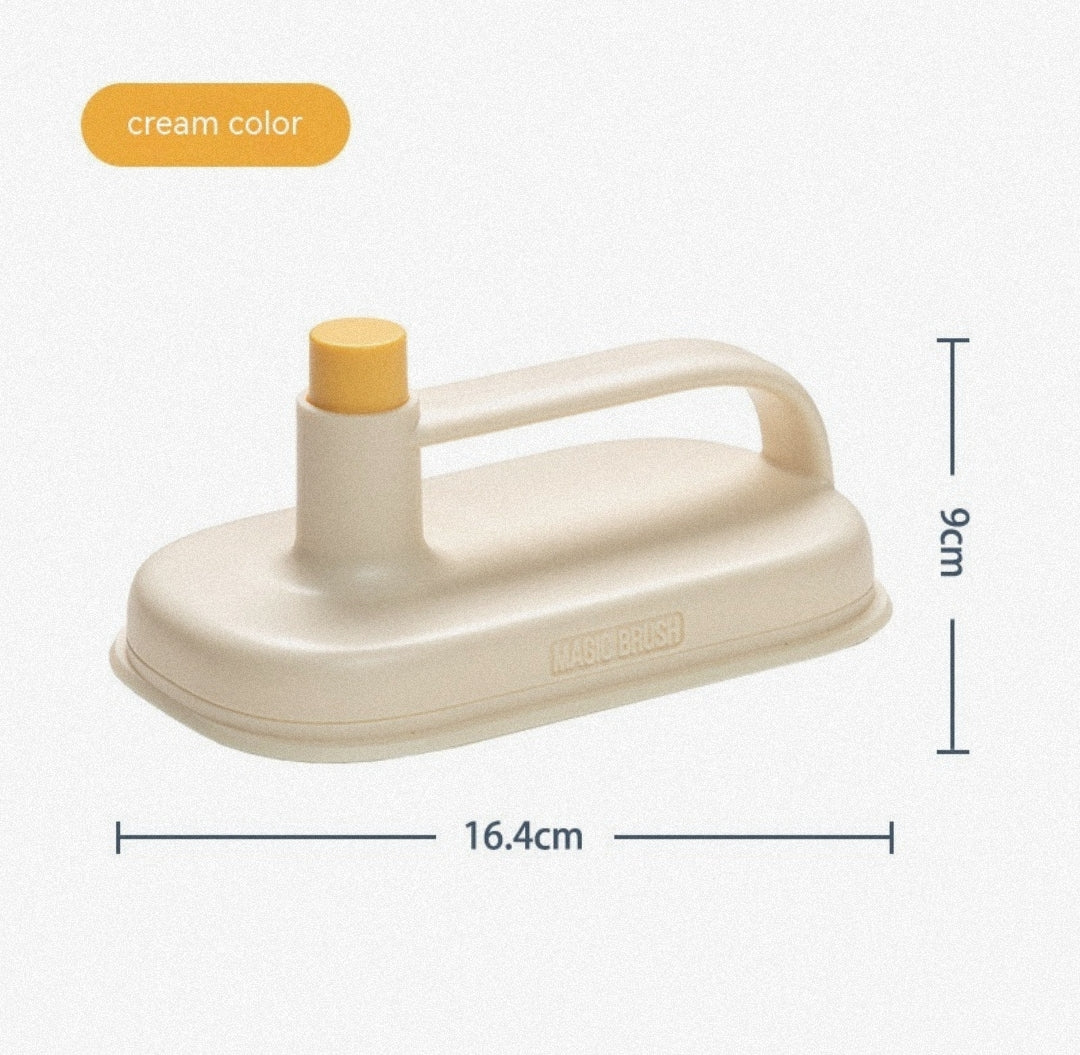 Kitchen Cleaning Magic Brush Glass Wall Cleaning Bath Brush Handle Cleaning Rag Ceramic Window Slot Clean Brush - Lunqara