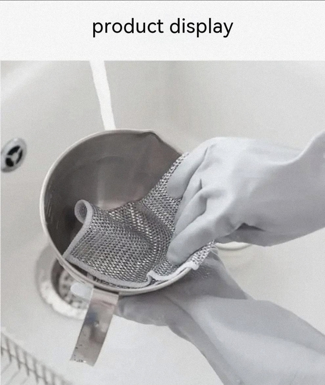 Steel Wire Ball Cloth Kitchen Cleaning Dishcloth