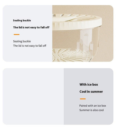 Fruit Drain Basket With Lid Vegetable Washing Bowl Foldable Handle Cleaning Colander Plastic Refrigerator Crisper Kitchen Box - Lunqara