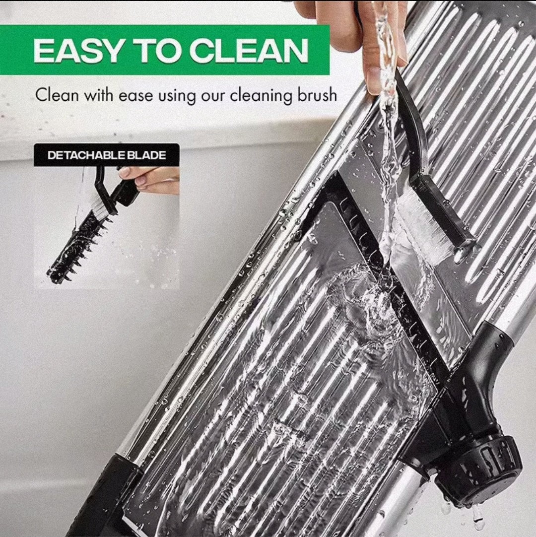 Lunqara Adjustable Mandoline Slicer Stainless Steel Vegetable Slicer Chopper Cutter for Potato Tomato Onion Carrot JT213 - Lunqara