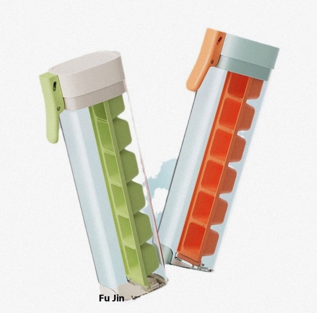 Ice Cube Mold Household Ice Maker Food Grade Press Ice Tray Ice Cube Maker Ice Tray Mold With Storage Box - Lunqara