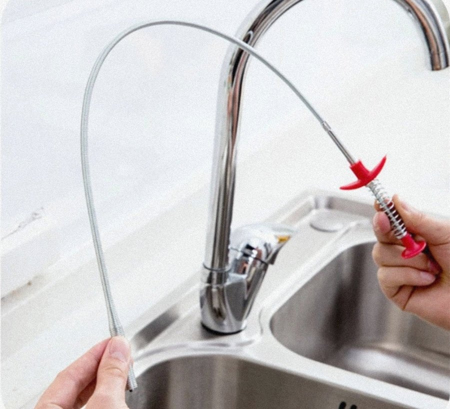 160CM Sewer Dredger Spring Pipe Hair Cleaner and Drain Clog Remover - Lunqara 