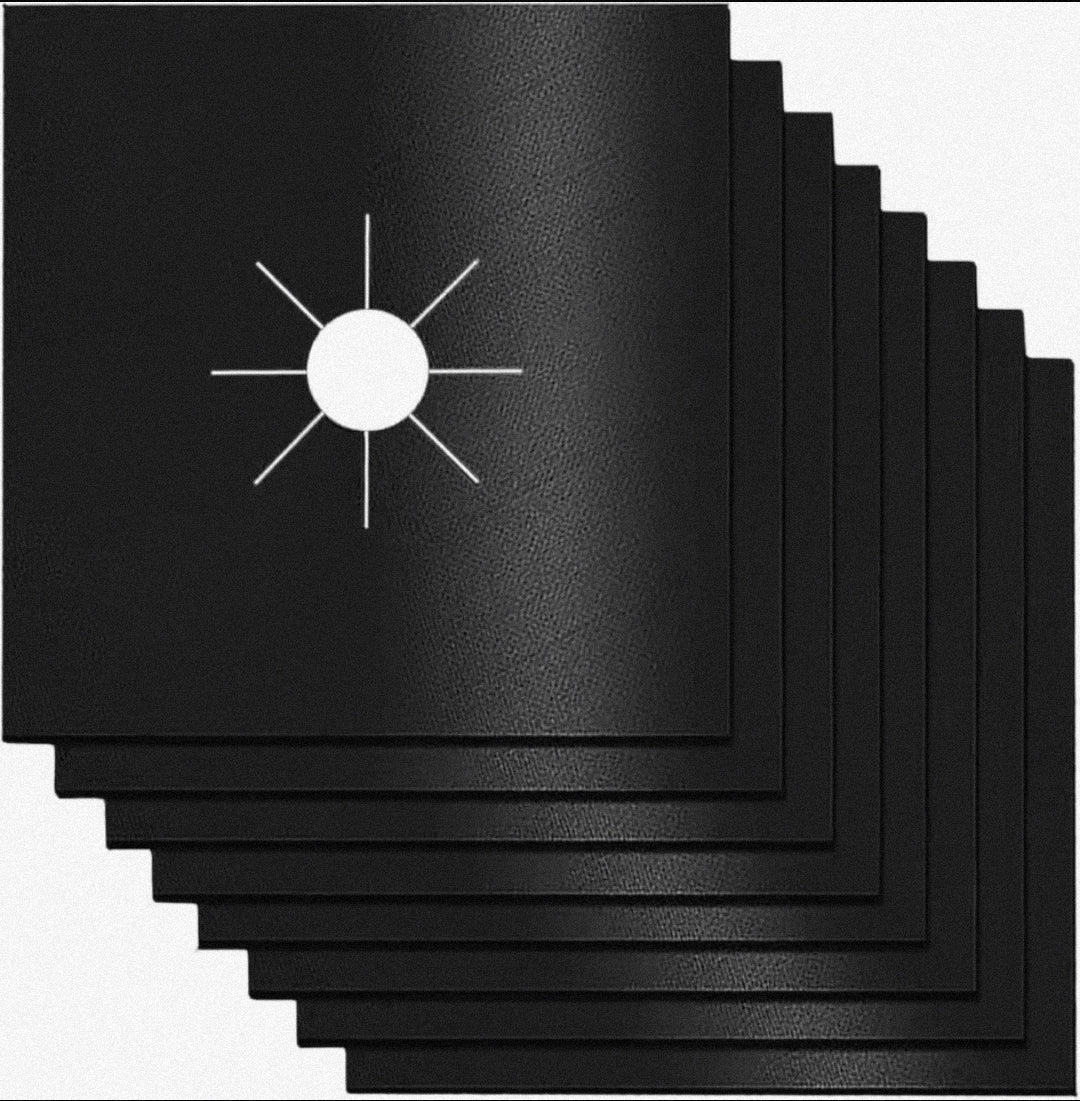 Gas Stove Burner Covers Square Heat - resistant Oil - proof Reusable Stove Protector Pads Non - Stick Stovetop Liner - Lunqara