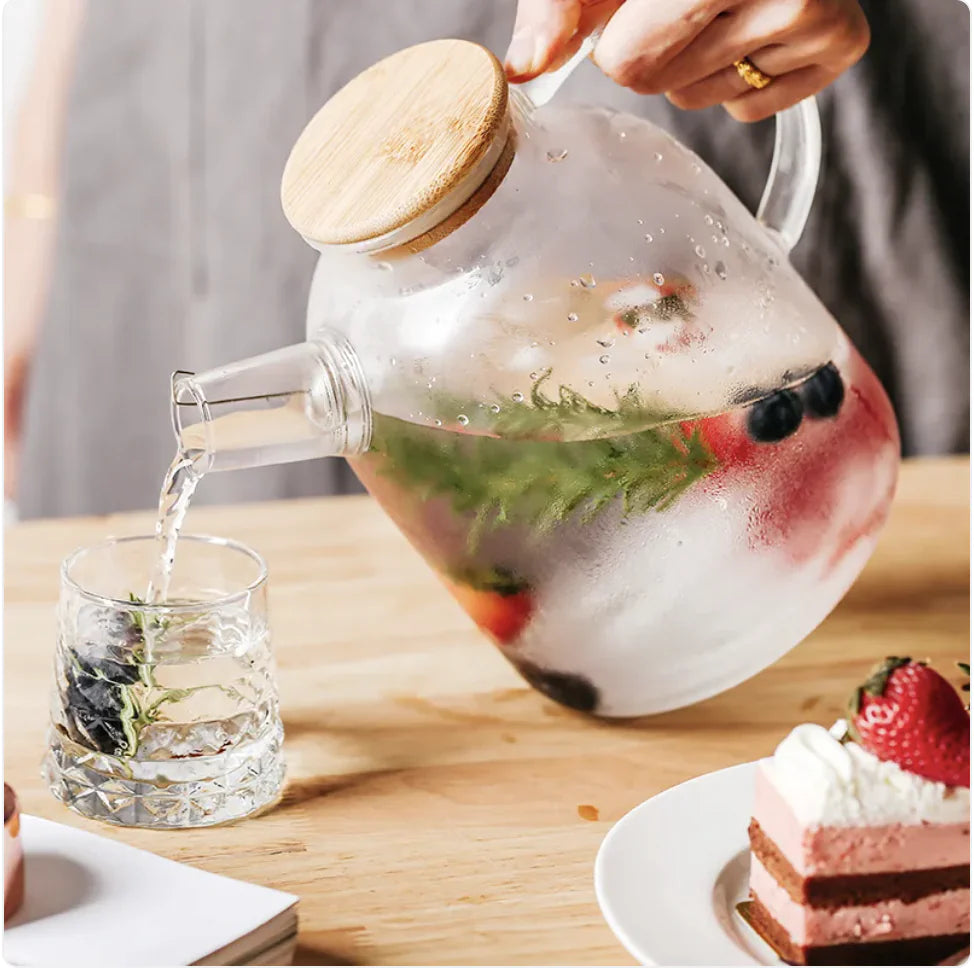 High-Temperature Resistant Glass Water Bottle - Lunqara 