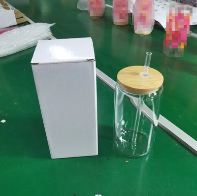 16oz High Borosilicate Glass Beer and Cola Cup - Lunqara 