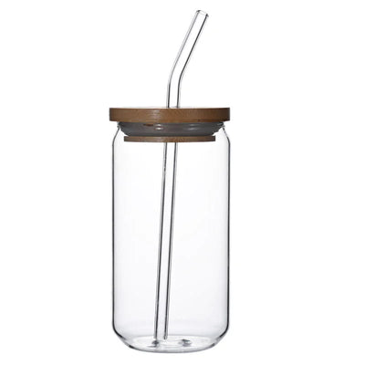 Safe Sip Glass Cup With Lid - Lunqara 