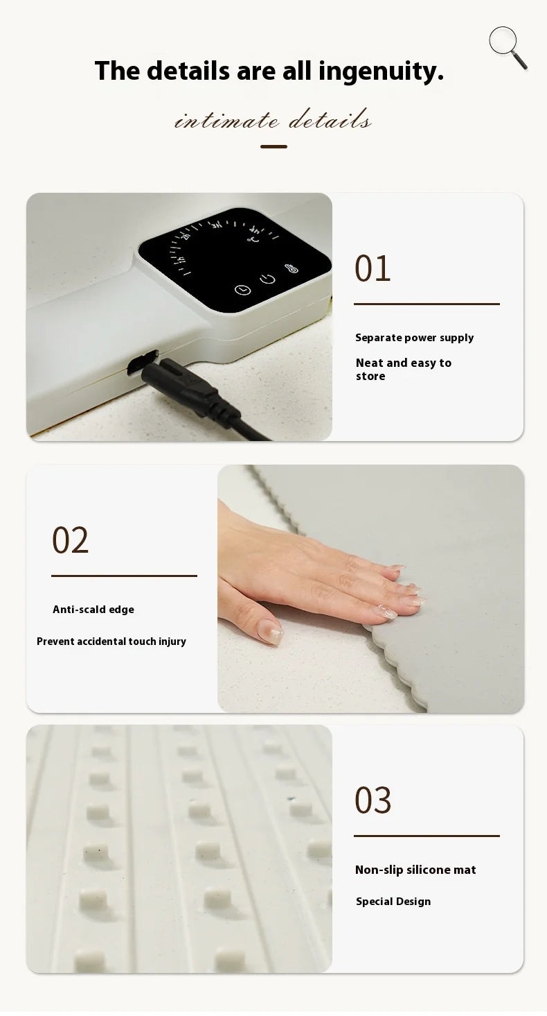 Silicone Roll-Up Warming Plate - Lunqara 