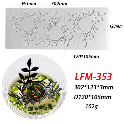 Silicone Mold for Leaf Ring Fondant Lace Decoration