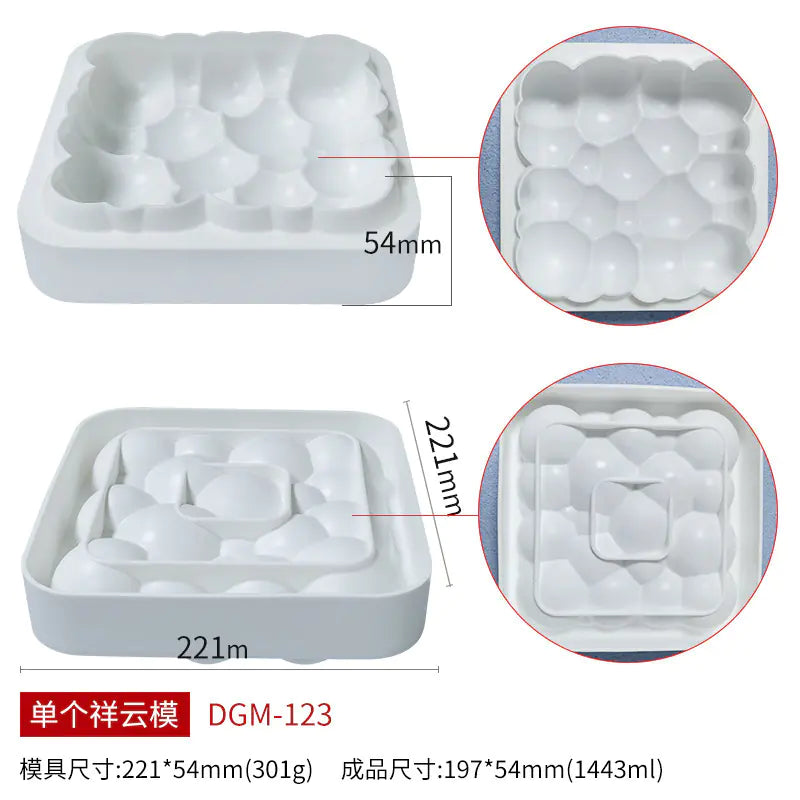 Circular Silicone Cake Mold for DIY Baking Decorations