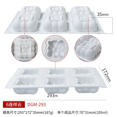 Circular Silicone Cake Mold for DIY Baking Decorations