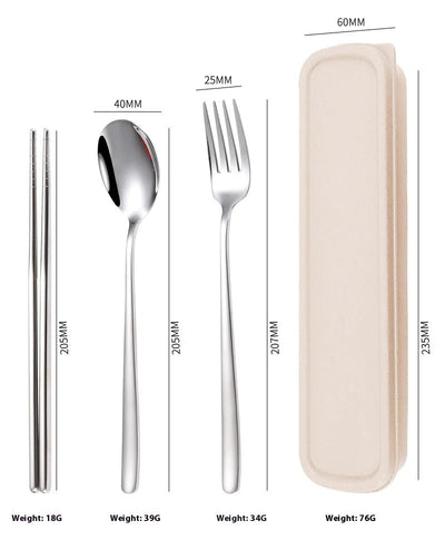 Portable Stainless Steel Cutlery Set - Lunqara