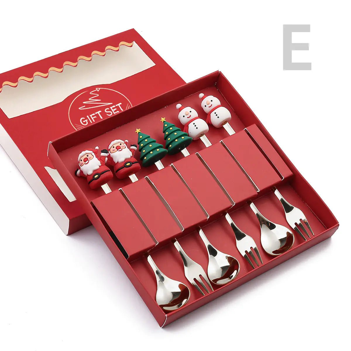 Cartoon Christmas Spoon Cutlery Set for Desserts - Lunqara