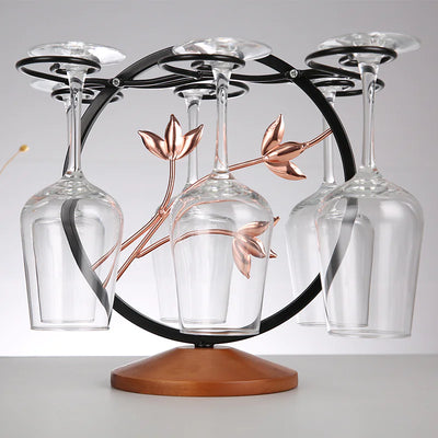 Creative Wine Rack & Goblet Display Shelf - Lunqara 