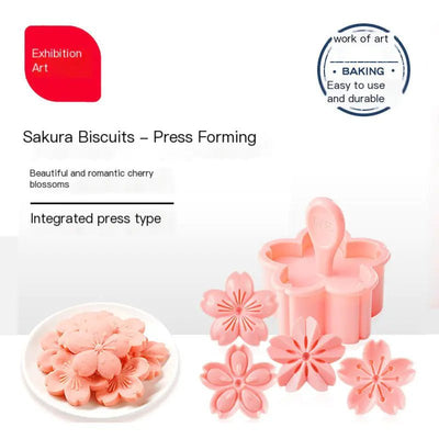 50g 3D Hibiscus Cherry Blossom Mooncake Mould - Lunqara