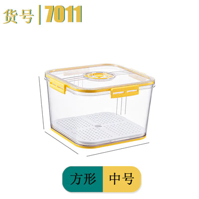 Square PET Freezer Storage Box Set for Kitchen