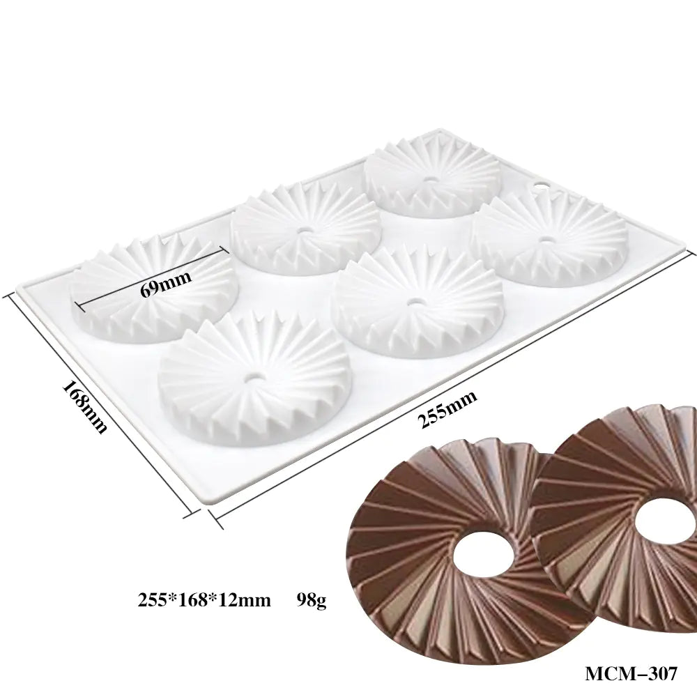 15-Cavity Silicone Mousse Cake Mold for Decoration - Lunqara 