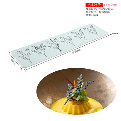 New Silicone Geometric Oval Lace Mat for Cake Decor