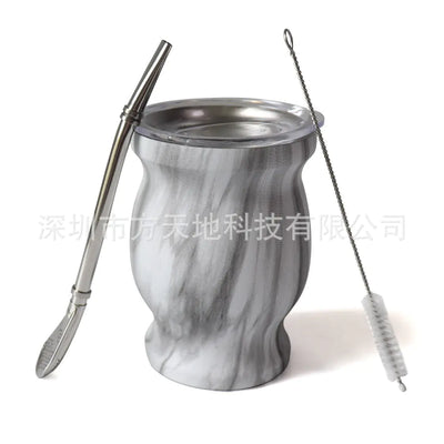 Stainless Steel Gourd Tea Cup from Argentina - Lunqara 