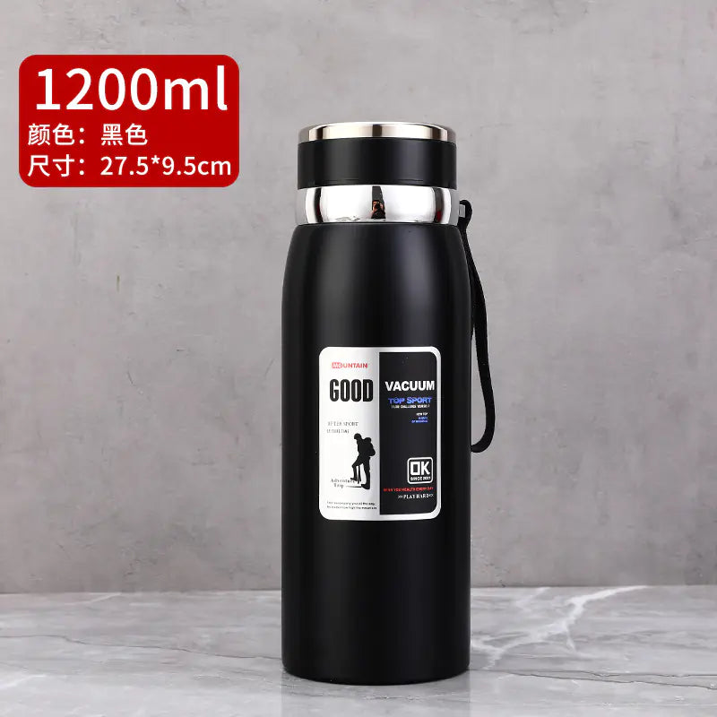 Stainless Steel Insulated Tea Cup 1000ml for Outdoors - Lunqara 