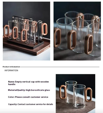 Smoky Gray Borosilicate Glass Water Cup - Lunqara 