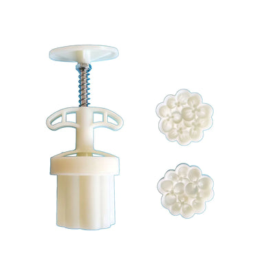 50g Mid-Autumn Festival Mooncake Mold with Floral Design - Lunqara 