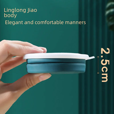 Portable Silicone Folding Travel Cup with Lid - Lunqara