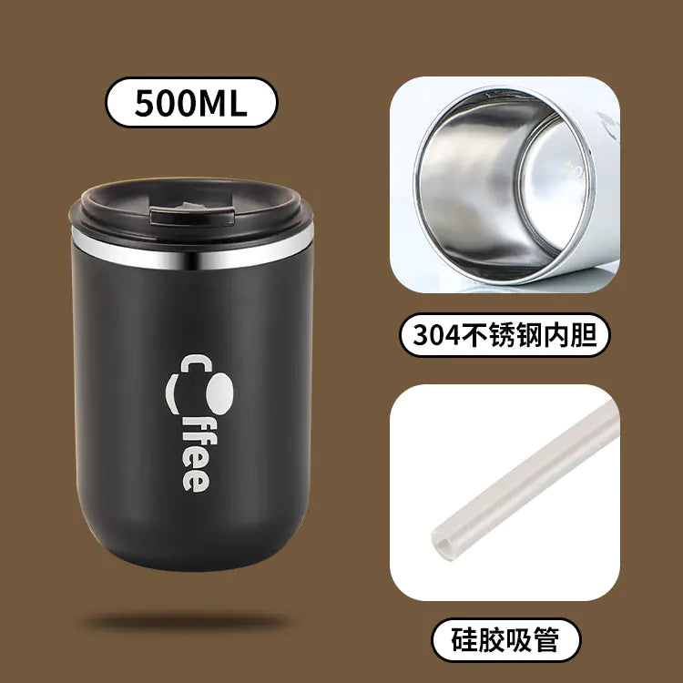 Double-Layer Insulated Stainless Steel Travel Mug - Lunqara 