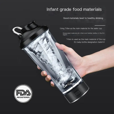 Tritan Electric Shaker Cup for Protein and Smoothies - Lunqara