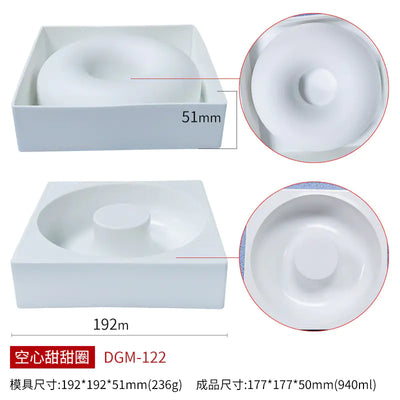Single Silicone Mold for Donut Mousse Cake, DIY