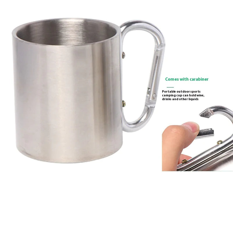 Stainless Steel Double-Layer Camping Mug